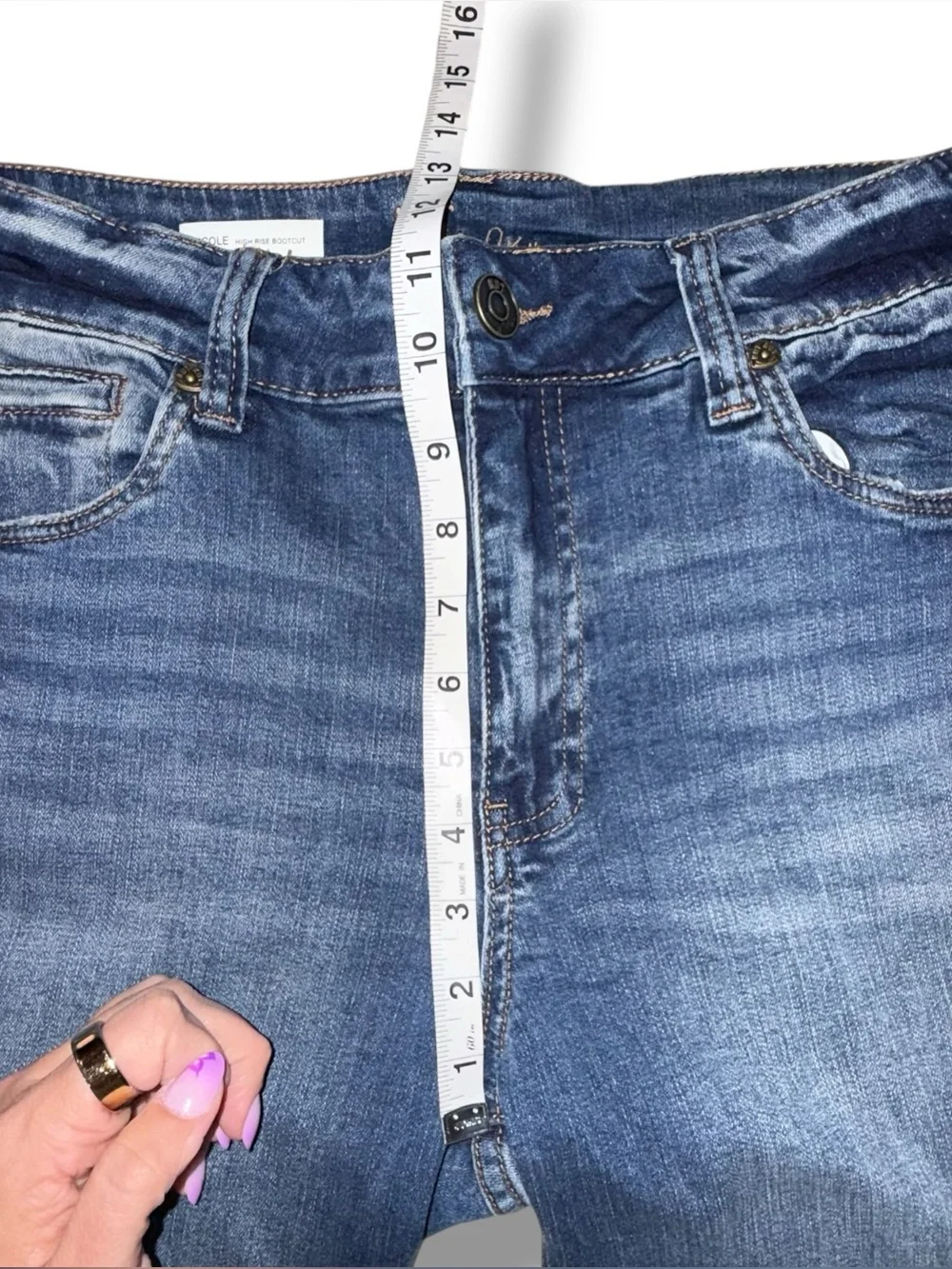 KUT FROM THE KLOTH Nicole High-Rise Bootcut- Women’s Jeans 12 Watsonia Blue